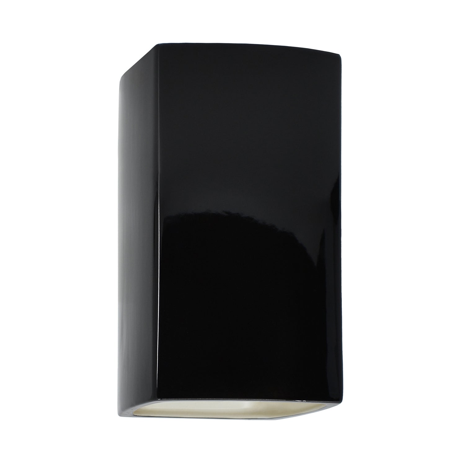 Justice Designs - CER-5915W-BKMT - LED Wall Sconce - Ambiance - Gloss Black with Matte White internal