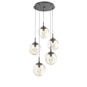 Hammerton Studio - CHB0062-05-GP-A-C01-E2 - Five Light Pendant - Aster - Graphite