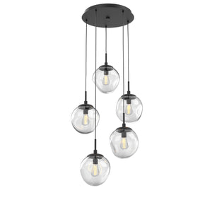 Hammerton Studio - CHB0062-05-MB-C-C01-E2 - Five Light Pendant - Aster - Matte Black