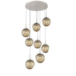 Hammerton Studio - CHB0062-08-BS-B-C01-E2 - Eight Light Pendant - Aster - Beige Silver