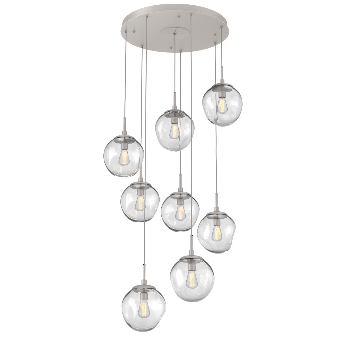 Hammerton Studio - CHB0062-08-BS-C-C01-E2 - Eight Light Pendant - Aster - Beige Silver