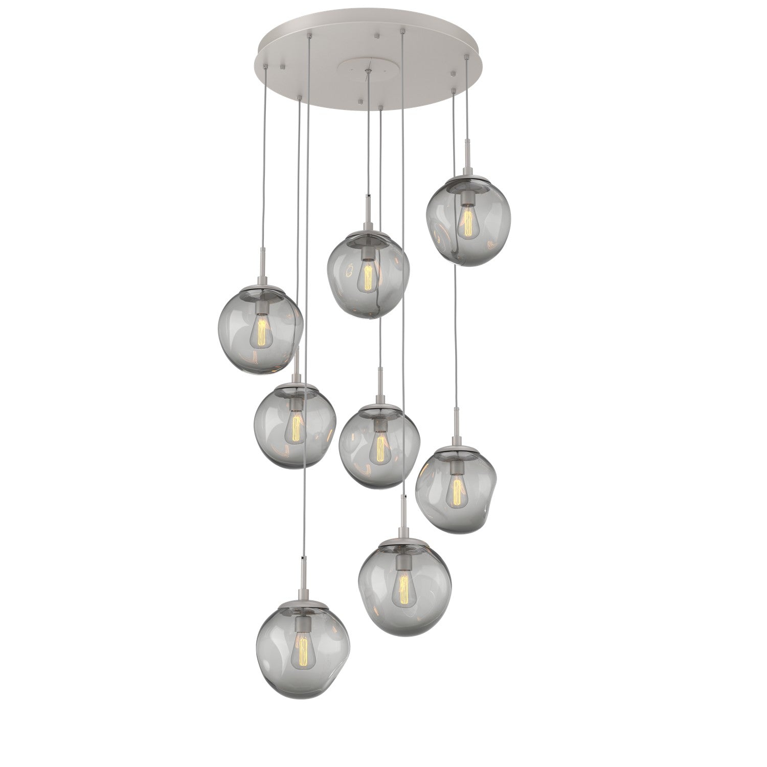 Hammerton Studio - CHB0062-08-BS-S-C01-E2 - Eight Light Pendant - Aster - Beige Silver