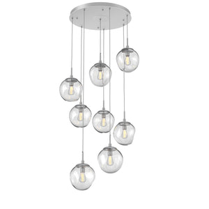 Hammerton Studio - CHB0062-08-CS-C-C01-E2 - Eight Light Pendant - Aster - Classic Silver