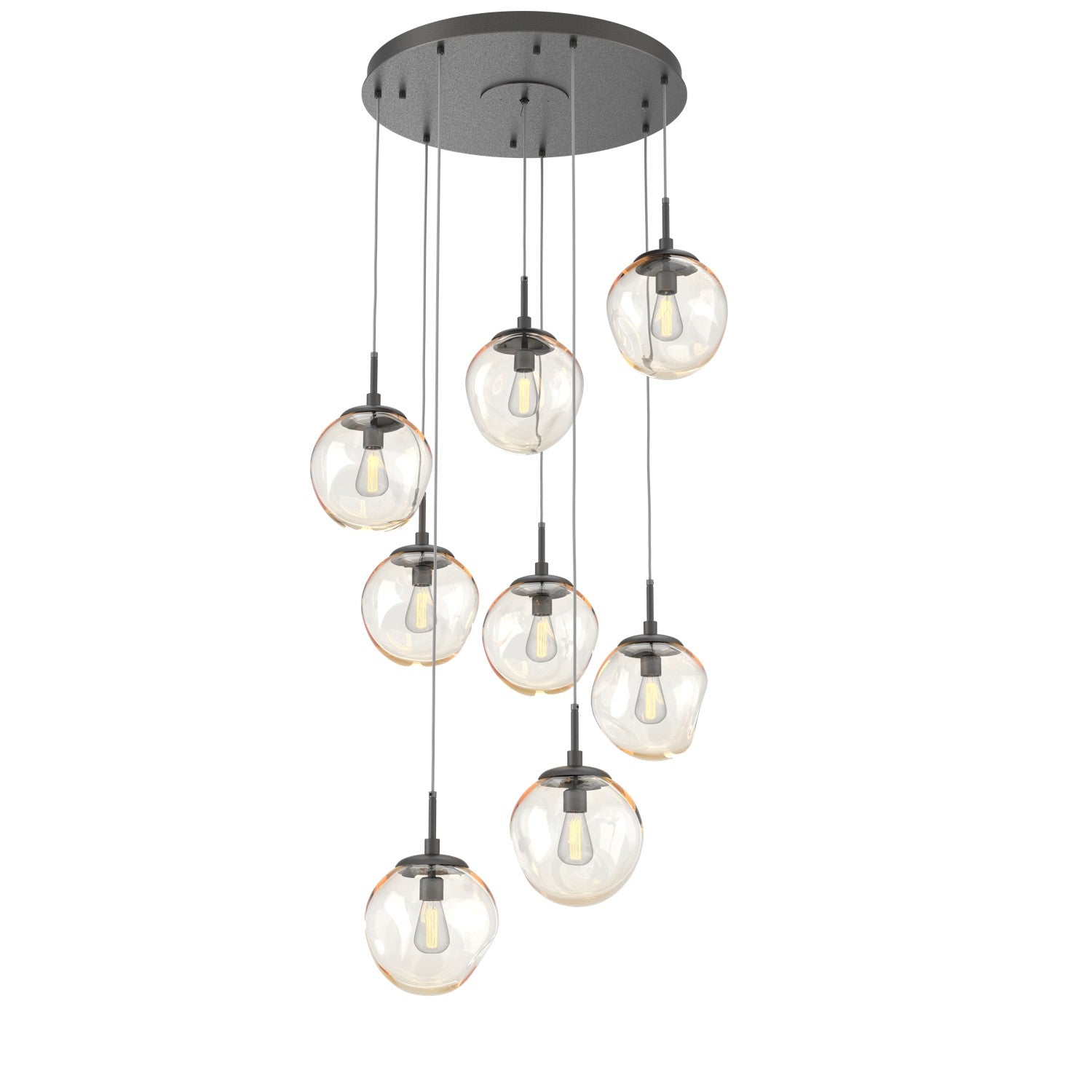 Hammerton Studio - CHB0062-08-GP-A-C01-E2 - Eight Light Pendant - Aster - Graphite