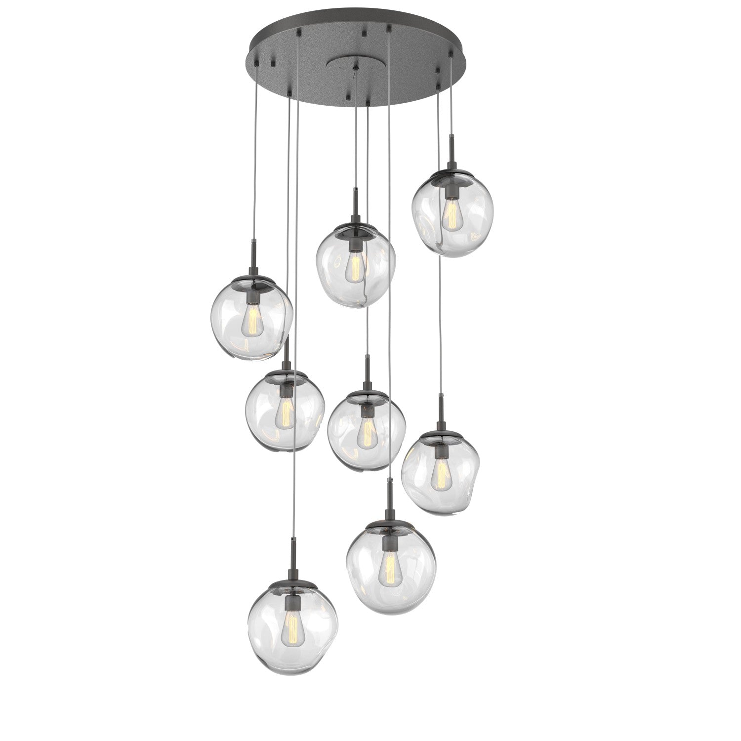 Hammerton Studio - CHB0062-08-GP-C-C01-E2 - Eight Light Pendant - Aster - Graphite