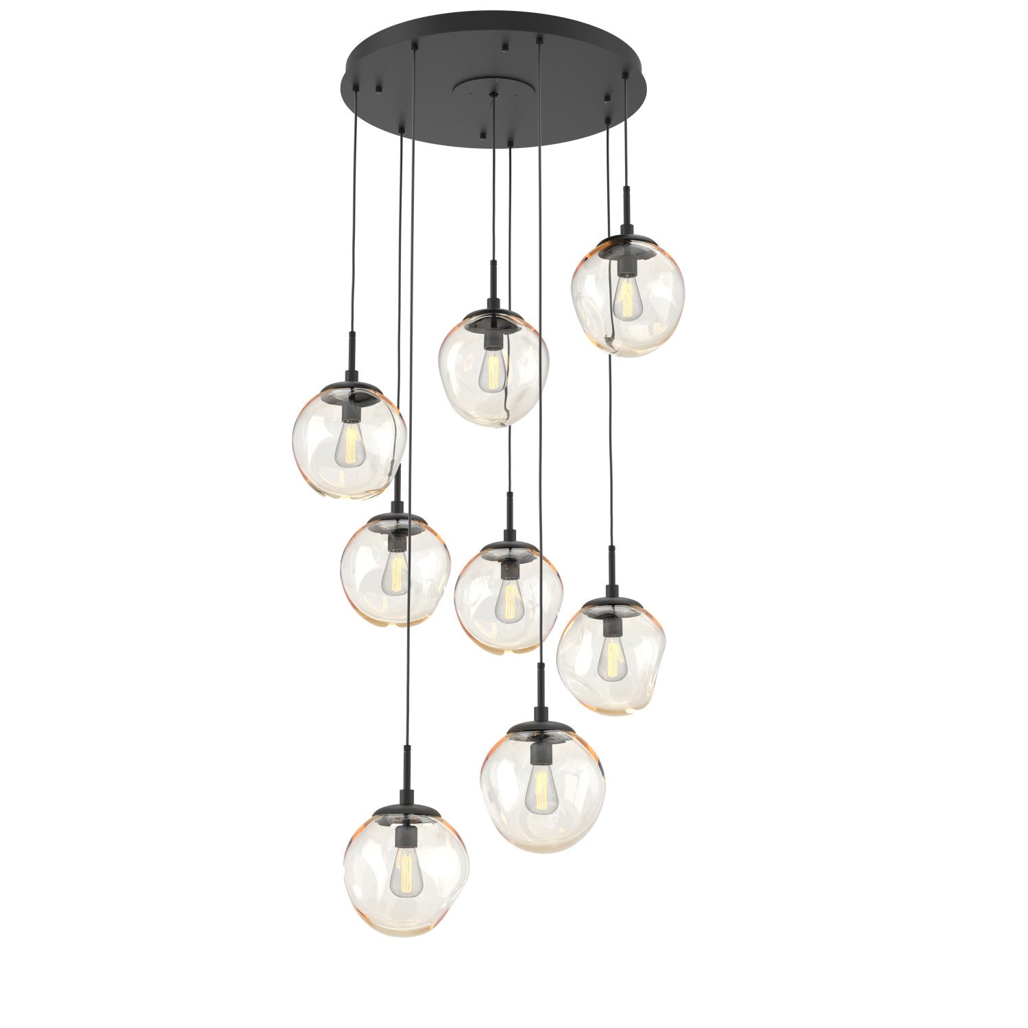 Hammerton Studio - CHB0062-08-MB-A-C01-E2 - Eight Light Pendant - Aster - Matte Black