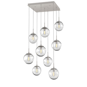 Hammerton Studio - CHB0062-09-BS-C-C01-E2 - Nine Light Pendant - Aster - Beige Silver