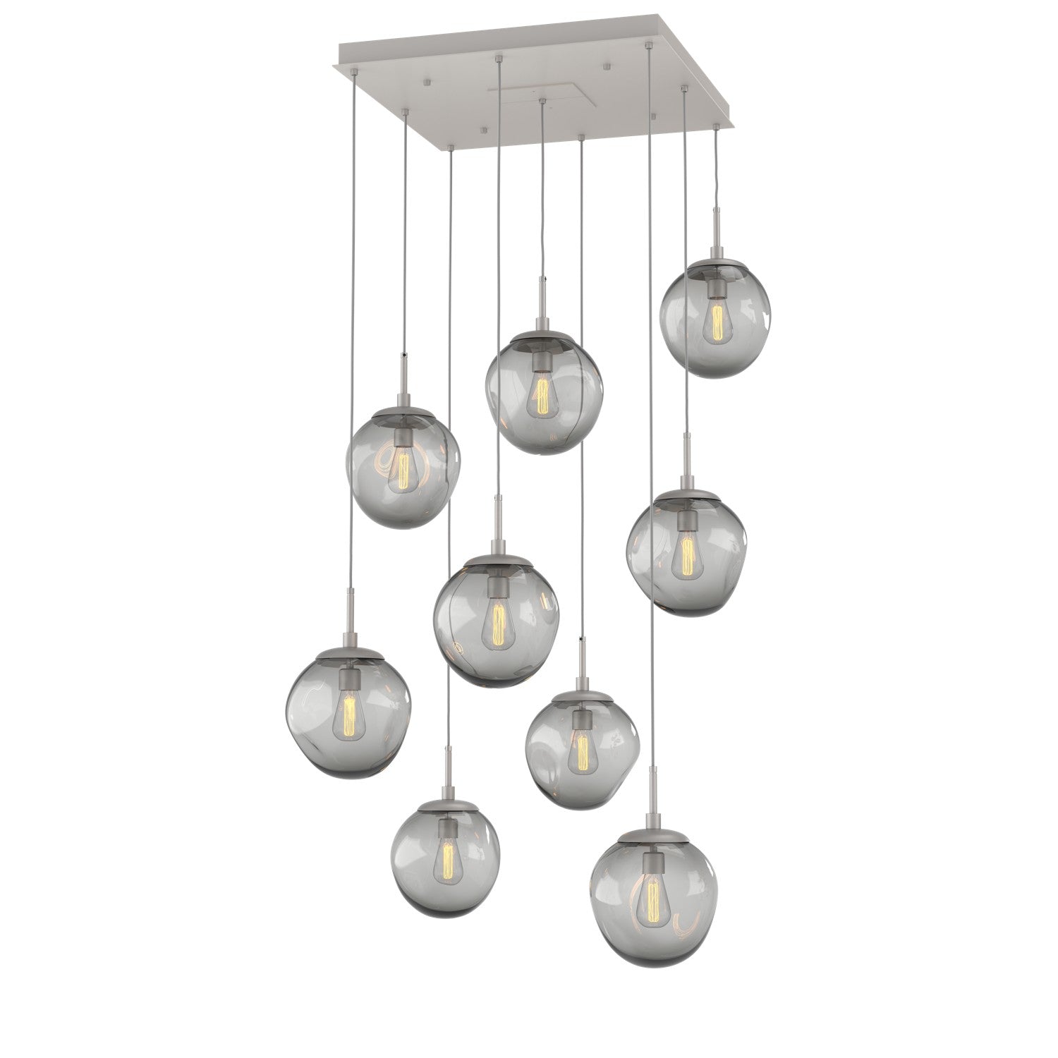 Hammerton Studio - CHB0062-09-BS-S-C01-E2 - Nine Light Pendant - Aster - Beige Silver