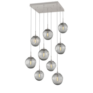 Hammerton Studio - CHB0062-09-BS-S-C01-E2 - Nine Light Pendant - Aster - Beige Silver