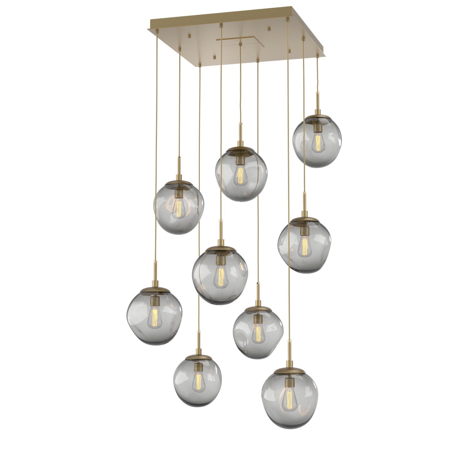 Hammerton Studio - CHB0062-09-GB-S-C01-E2 - Nine Light Pendant - Aster - Gilded Brass