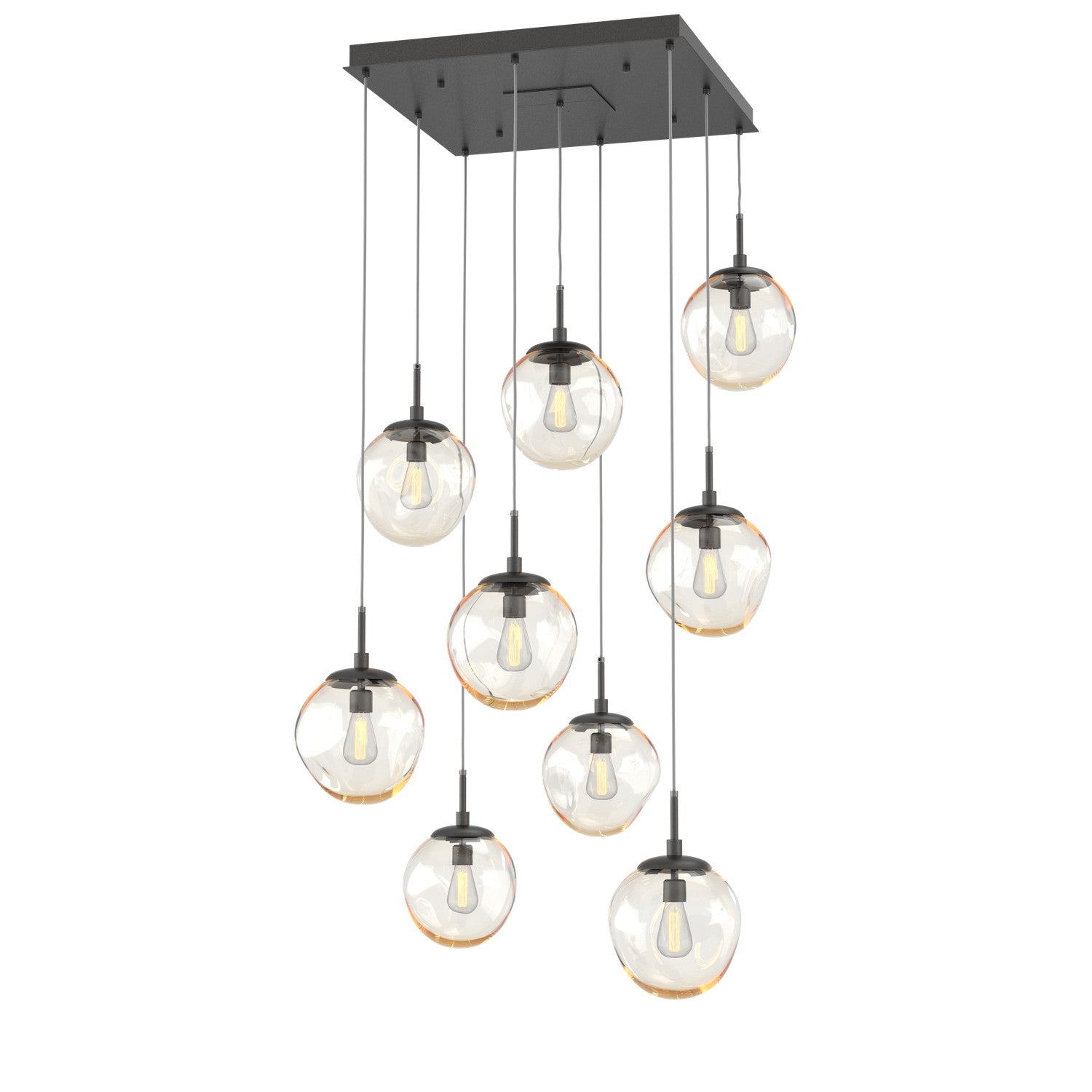 Hammerton Studio - CHB0062-09-GP-A-C01-E2 - Nine Light Pendant - Aster - Graphite