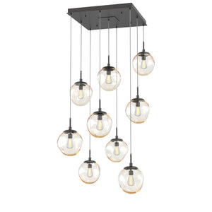 Hammerton Studio - CHB0062-09-GP-A-C01-E2 - Nine Light Pendant - Aster - Graphite