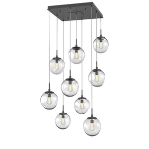 Hammerton Studio - CHB0062-09-GP-C-C01-E2 - Nine Light Pendant - Aster - Graphite