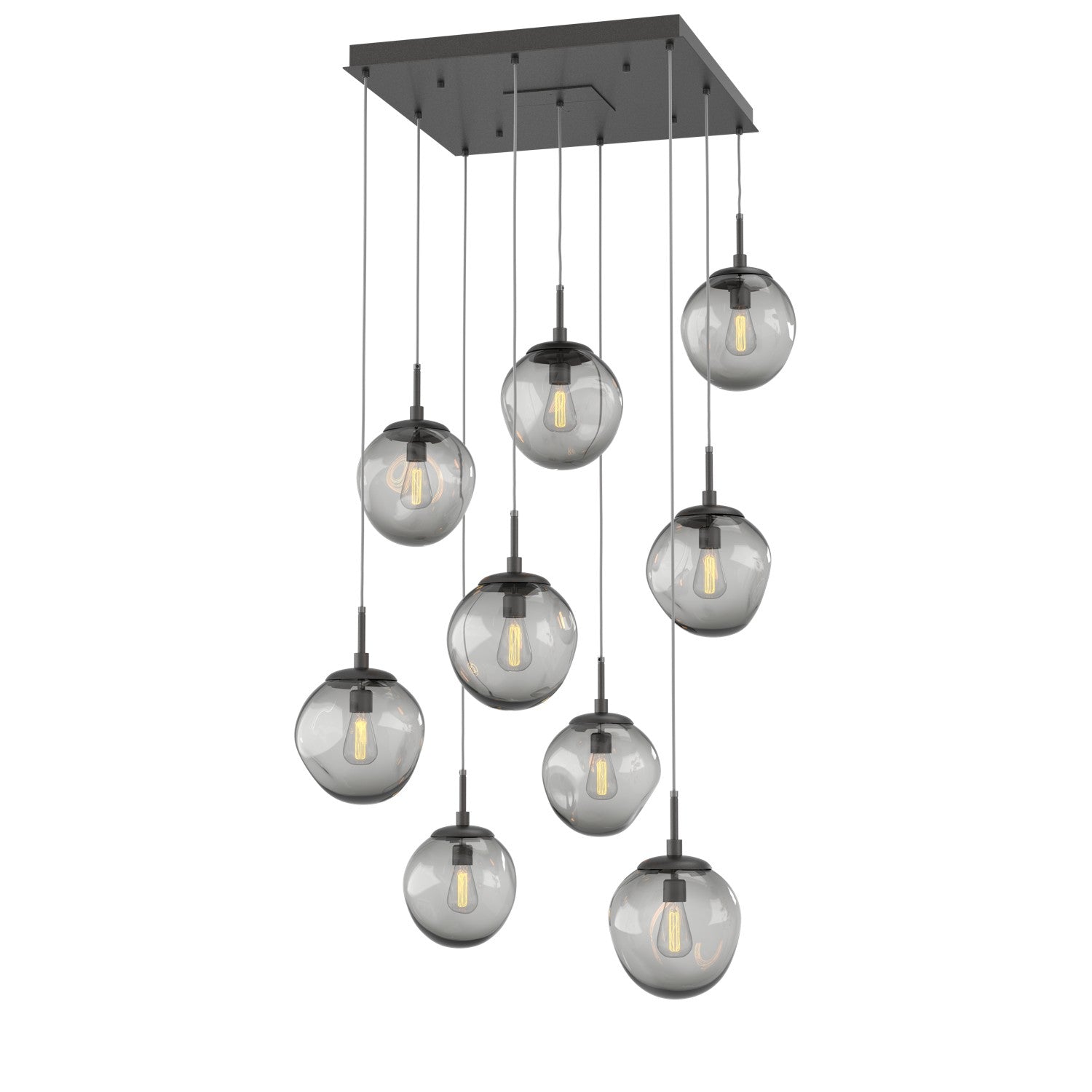 Hammerton Studio - CHB0062-09-GP-S-C01-E2 - Nine Light Pendant - Aster - Graphite