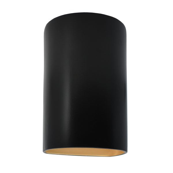 Justice Designs - CER-5945W-CBGD - LED Wall Sconce - Ambiance - Carbon Matte Black with Champagne Gold internal