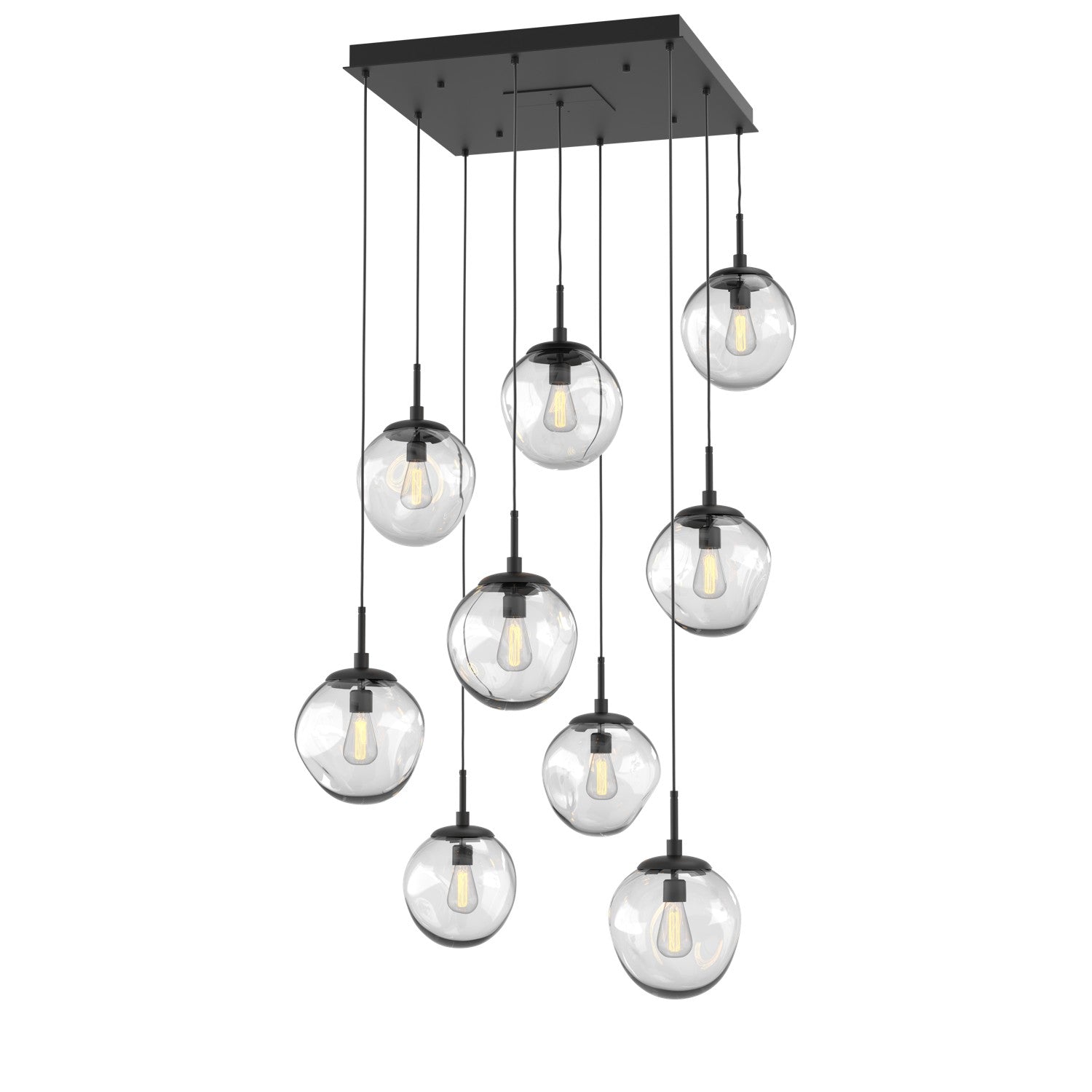 Hammerton Studio - CHB0062-09-MB-C-C01-E2 - Nine Light Pendant - Aster - Matte Black