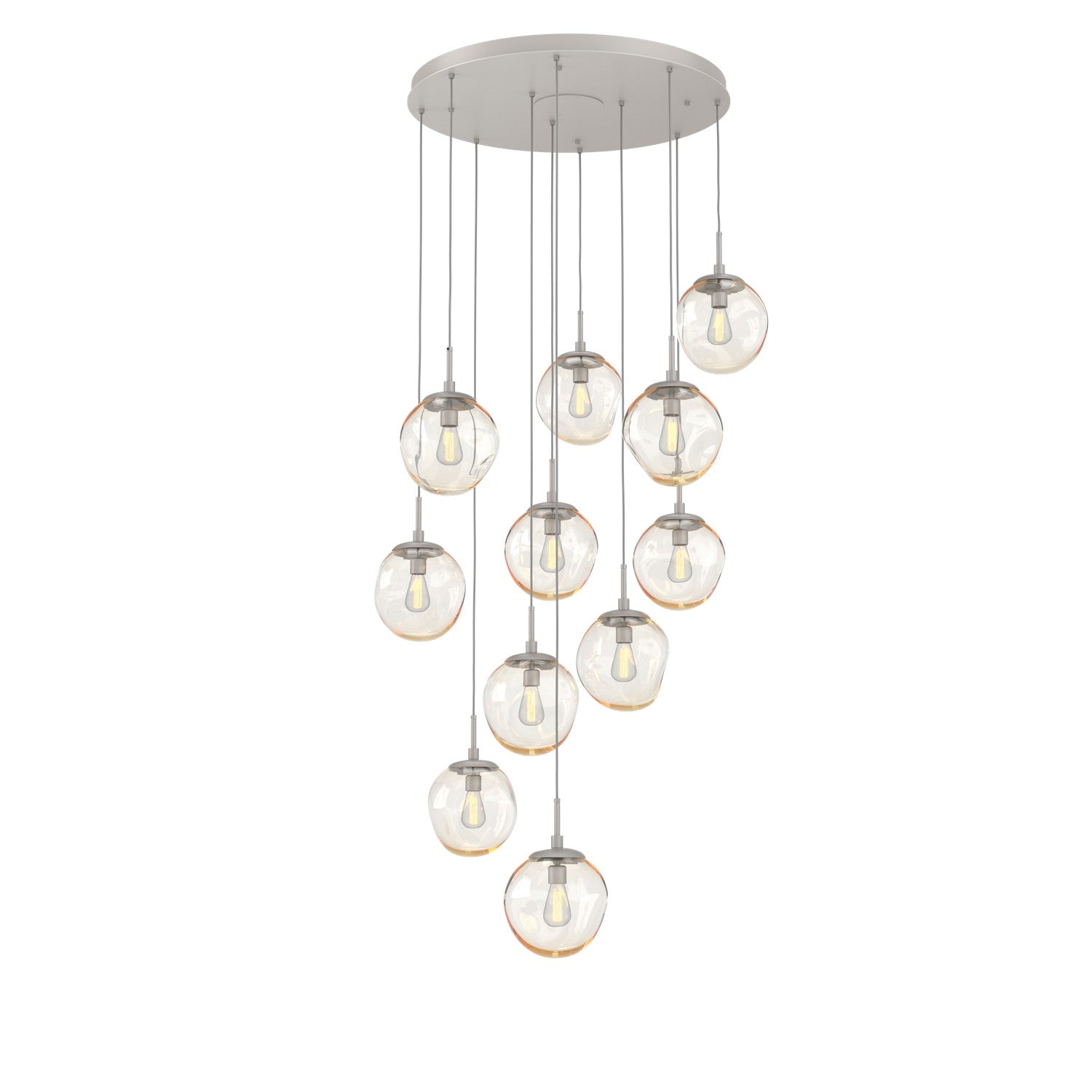 Hammerton Studio - CHB0062-11-BS-A-C01-E2 - 11 Light Pendant - Aster - Beige Silver