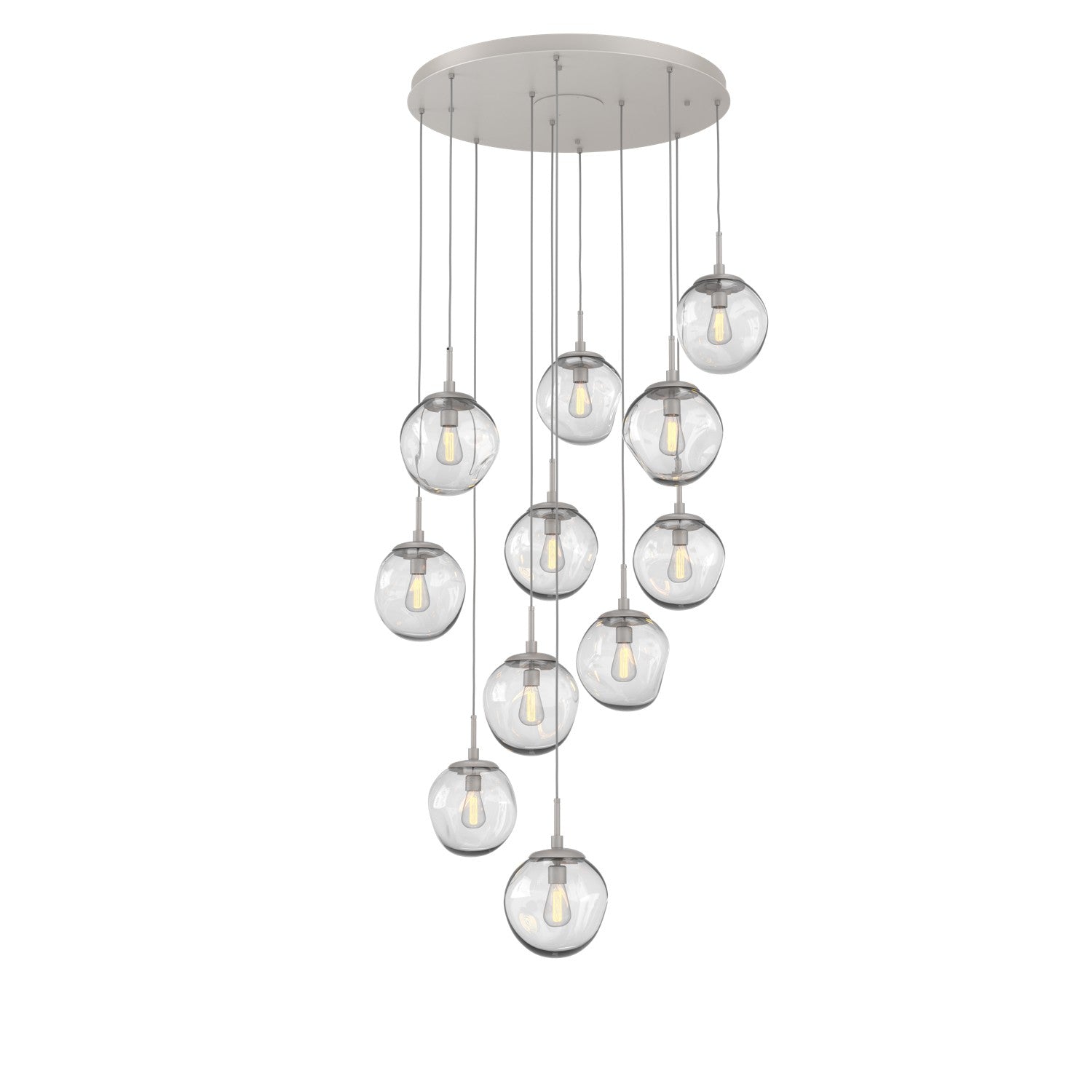 Hammerton Studio - CHB0062-11-BS-C-C01-E2 - 11 Light Pendant - Aster - Beige Silver