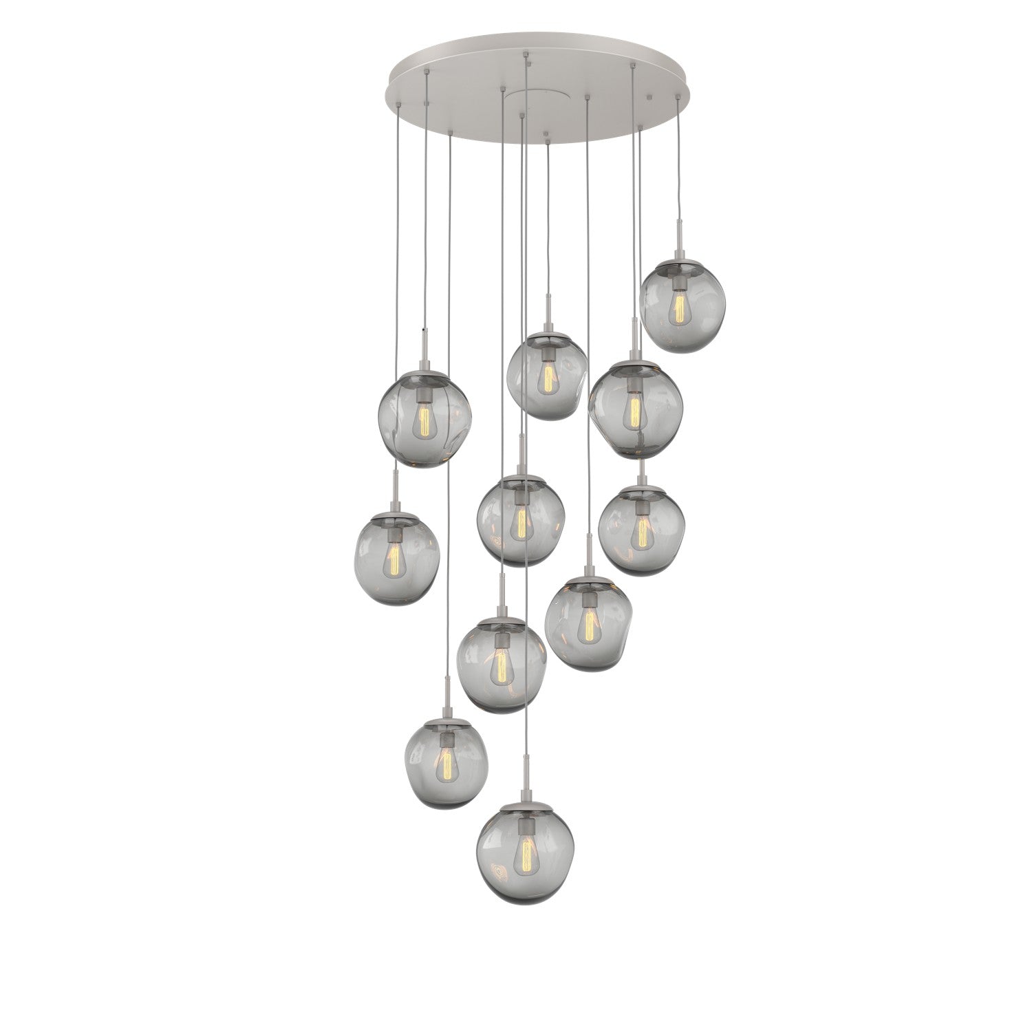 Hammerton Studio - CHB0062-11-BS-S-C01-E2 - 11 Light Pendant - Aster - Beige Silver