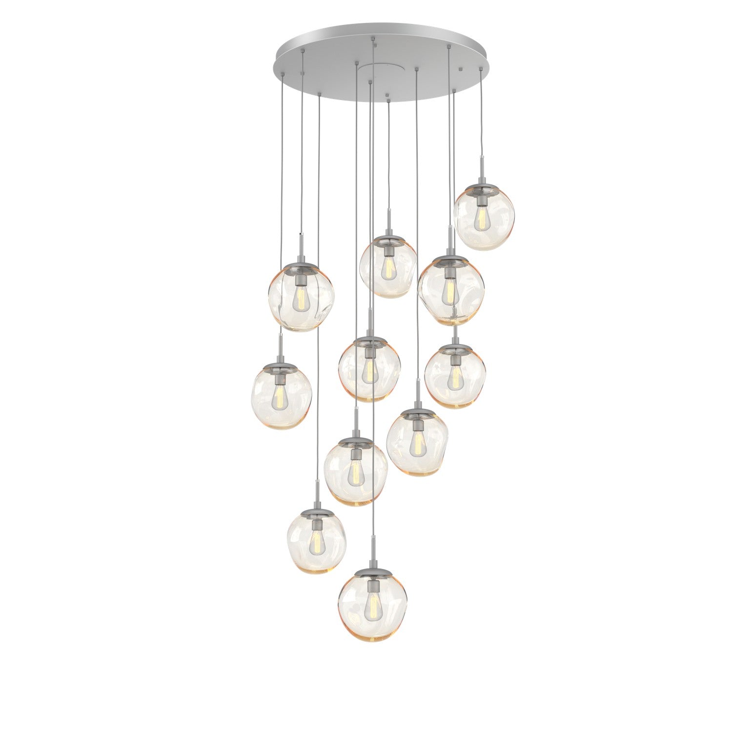 Hammerton Studio - CHB0062-11-CS-A-C01-E2 - 11 Light Pendant - Aster - Classic Silver