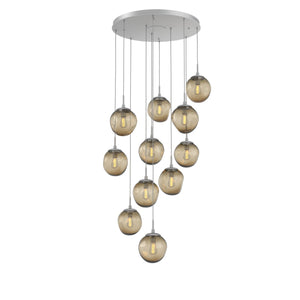 Hammerton Studio - CHB0062-11-CS-B-C01-E2 - 11 Light Pendant - Aster - Classic Silver