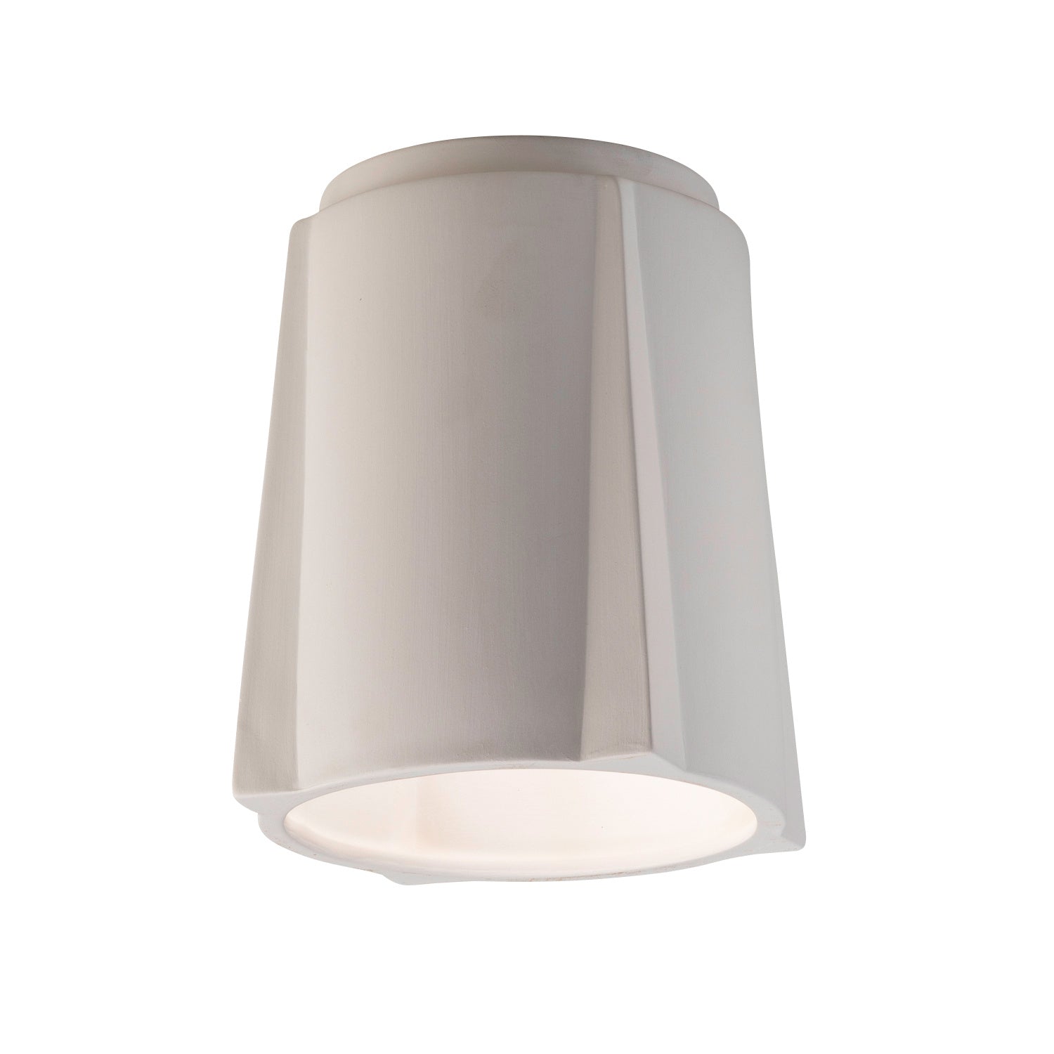 Justice Designs - CER-6140-BIS - One Light Flush-Mount - Radiance - Bisque