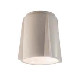 Justice Designs - CER-6140-MAT - One Light Flush-Mount - Radiance - Matte White