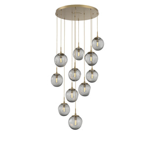 Hammerton Studio - CHB0062-11-GB-S-C01-E2 - 11 Light Pendant - Aster - Gilded Brass