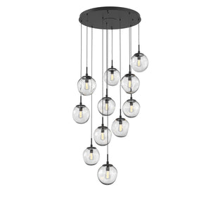 Hammerton Studio - CHB0062-11-MB-C-C01-E2 - 11 Light Pendant - Aster - Matte Black