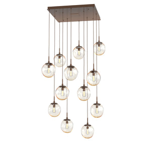 Hammerton Studio - CHB0062-12-BB-A-C01-E2 - 12 Light Pendant - Aster - Burnished Bronze