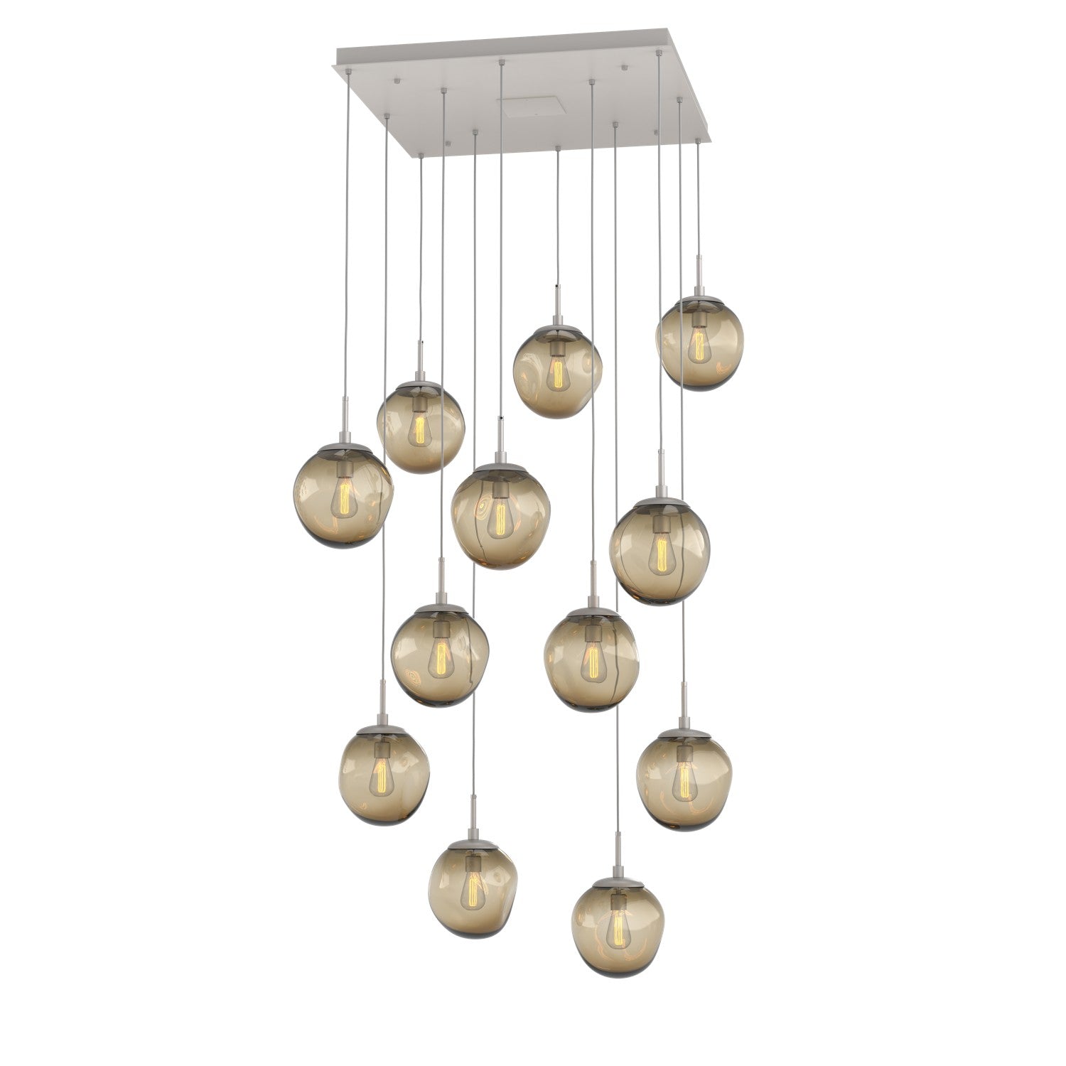 Hammerton Studio - CHB0062-12-BS-B-C01-E2 - 12 Light Pendant - Aster - Beige Silver