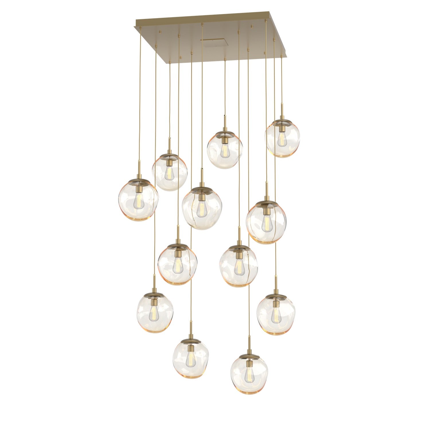 Hammerton Studio - CHB0062-12-GB-A-C01-E2 - 12 Light Pendant - Aster - Gilded Brass