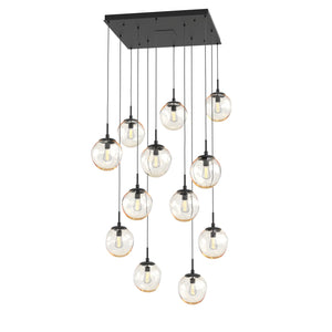 Hammerton Studio - CHB0062-12-MB-A-C01-E2 - 12 Light Pendant - Aster - Matte Black