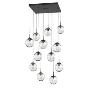 Hammerton Studio - CHB0062-12-MB-C-C01-E2 - 12 Light Pendant - Aster - Matte Black