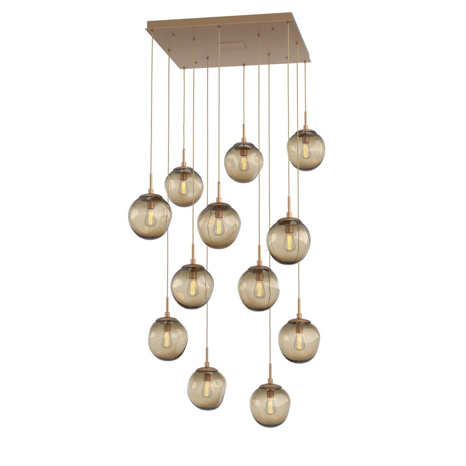 Hammerton Studio - CHB0062-12-NB-B-C01-E2 - 12 Light Pendant - Aster - Novel Brass