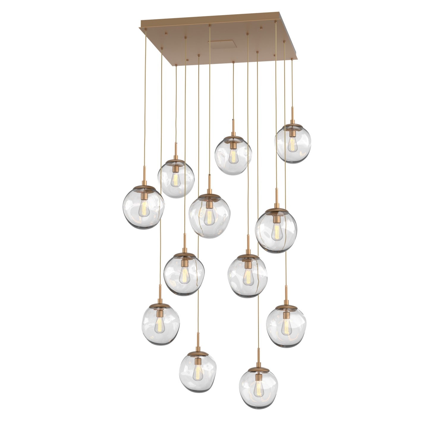 Hammerton Studio - CHB0062-12-NB-C-C01-E2 - 12 Light Pendant - Aster - Novel Brass