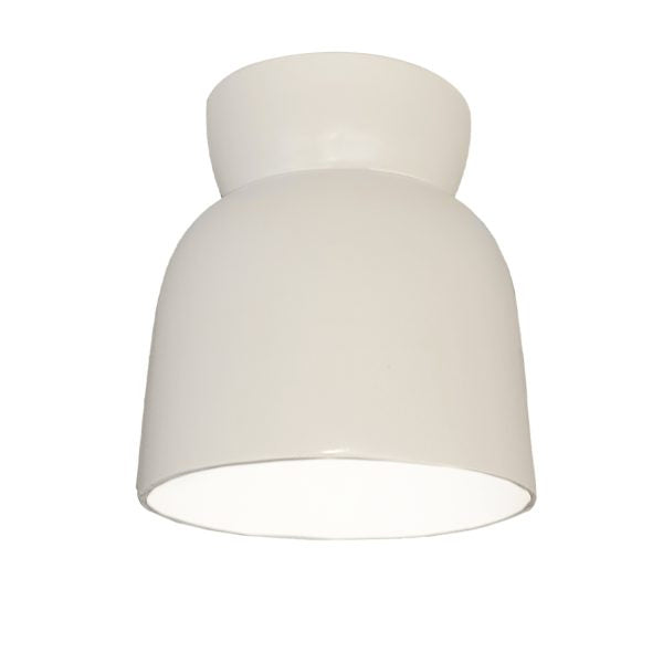 Justice Designs - CER-6190-MAT - One Light Flush-Mount - Radiance Collection - Matte White