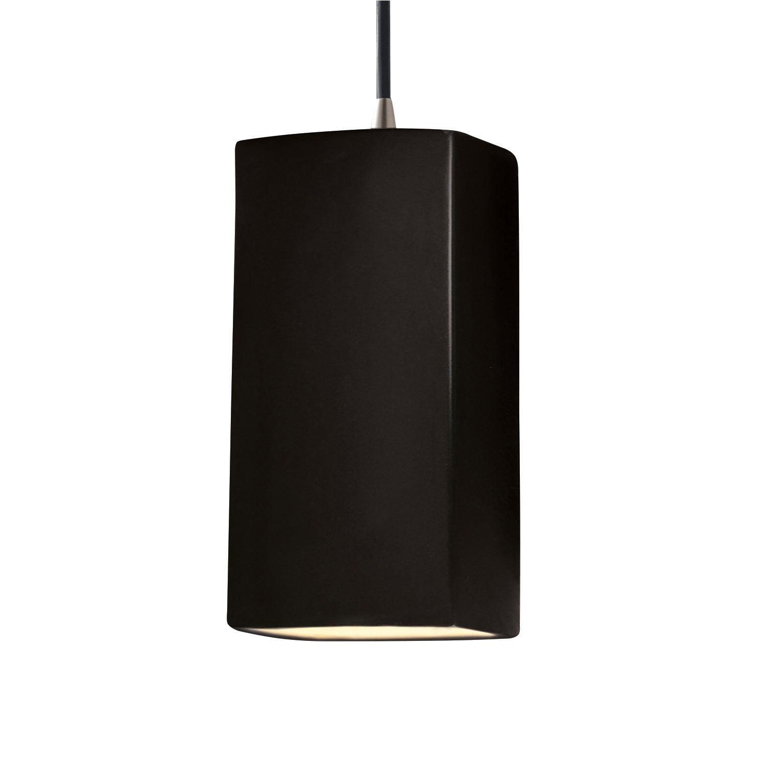 Justice Designs - CER-6210-CRB-NCKL-BKCD - One Light Pendant - Radiance - Carbon - Matte Black