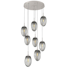 Hammerton Studio - CHB0063-08-BS-S-C01-E2 - Eight Light Pendant - Meteo - Beige Silver