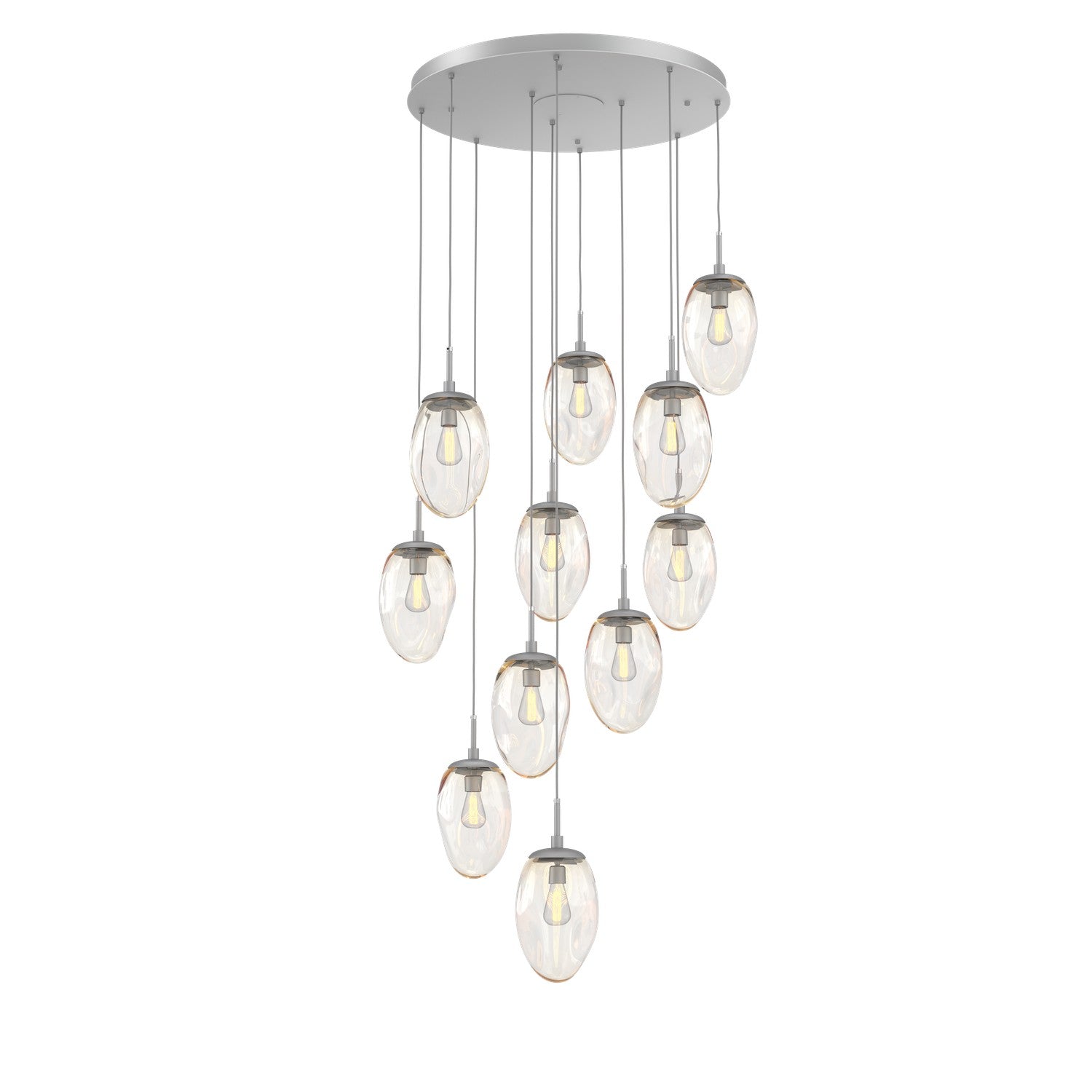 Hammerton Studio - CHB0063-11-CS-A-C01-E2 - 11 Light Pendant - Meteo - Classic Silver