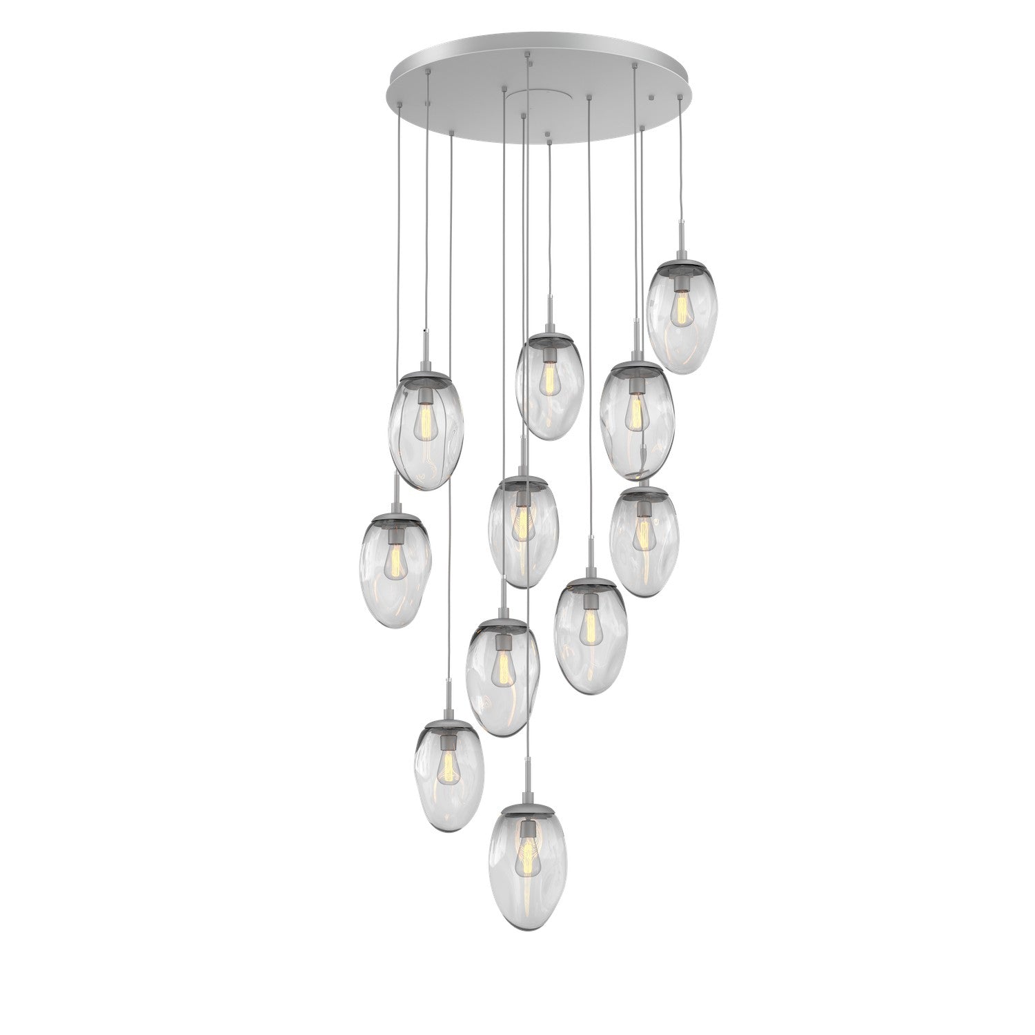 Hammerton Studio - CHB0063-11-CS-C-C01-E2 - 11 Light Pendant - Meteo - Classic Silver