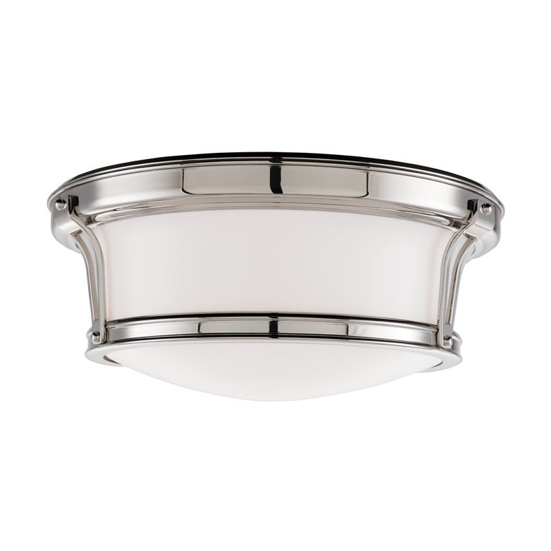 Hudson Valley - 6513-PN - Two Light Flush Mount - Newport - Polished Nickel