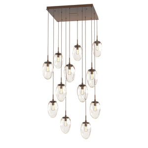 Hammerton Studio - CHB0063-12-BB-A-C01-E2 - 12 Light Pendant - Meteo - Burnished Bronze