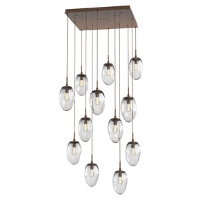 Hammerton Studio - CHB0063-12-BB-C-C01-E2 - 12 Light Pendant - Meteo - Burnished Bronze