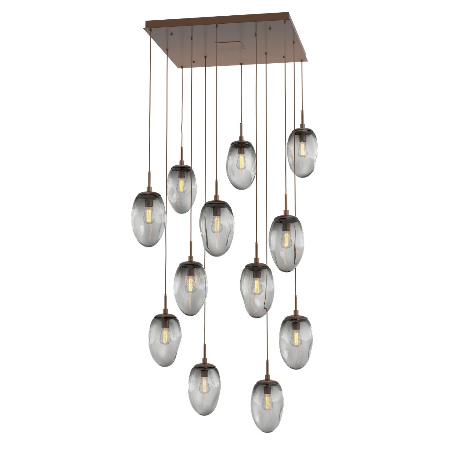 Hammerton Studio - CHB0063-12-BB-S-C01-E2 - 12 Light Pendant - Meteo - Burnished Bronze