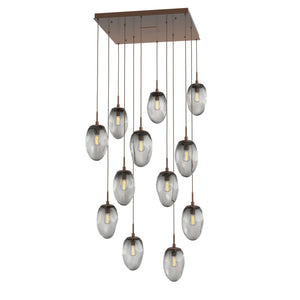 Hammerton Studio - CHB0063-12-BB-S-C01-E2 - 12 Light Pendant - Meteo - Burnished Bronze