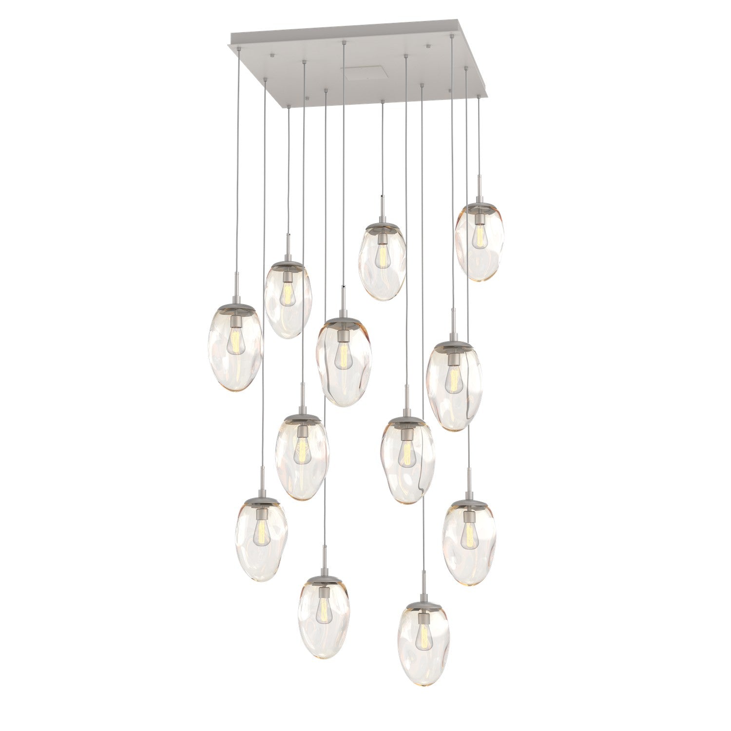 Hammerton Studio - CHB0063-12-BS-A-C01-E2 - 12 Light Pendant - Meteo - Beige Silver