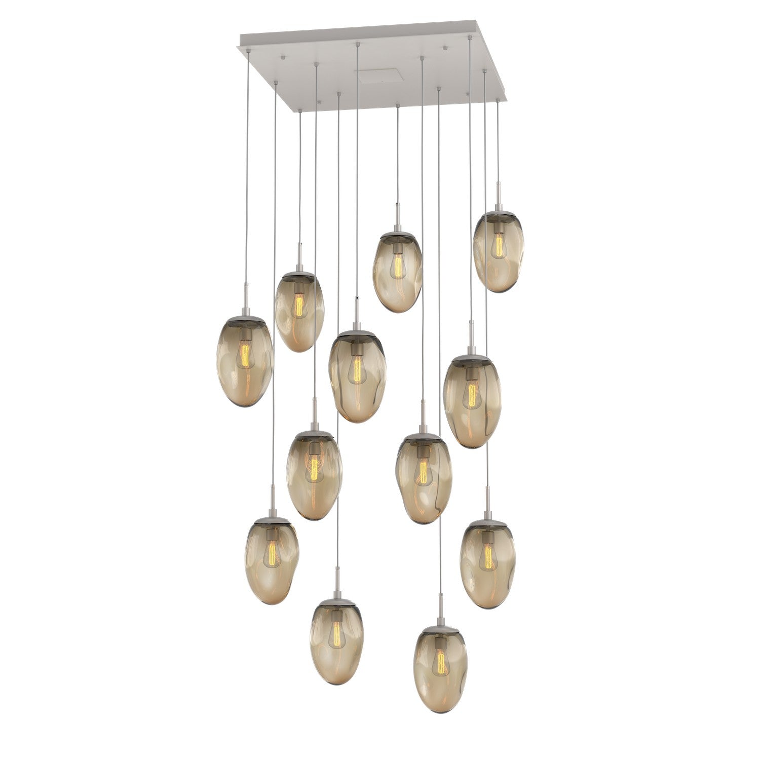 Hammerton Studio - CHB0063-12-BS-B-C01-E2 - 12 Light Pendant - Meteo - Beige Silver