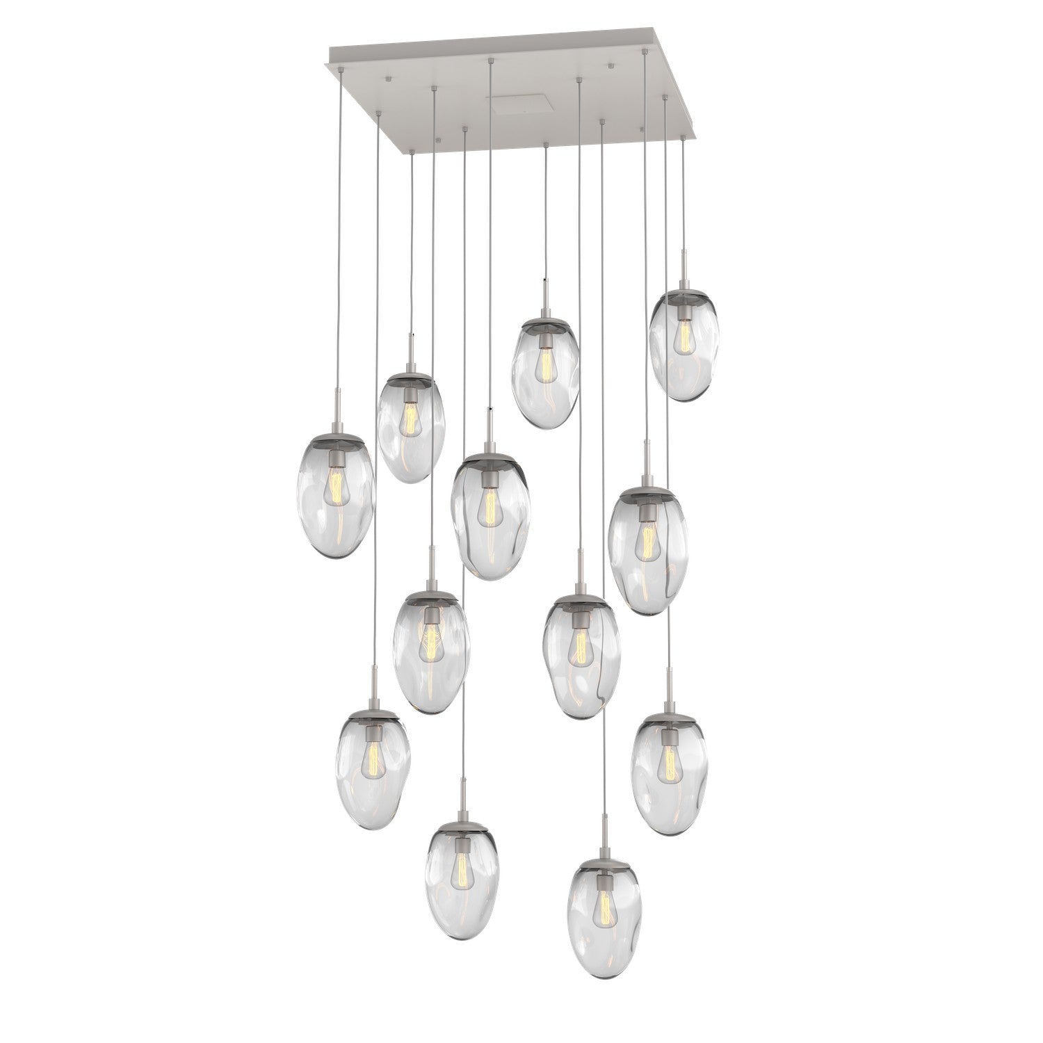 Hammerton Studio - CHB0063-12-BS-C-C01-E2 - 12 Light Pendant - Meteo - Beige Silver