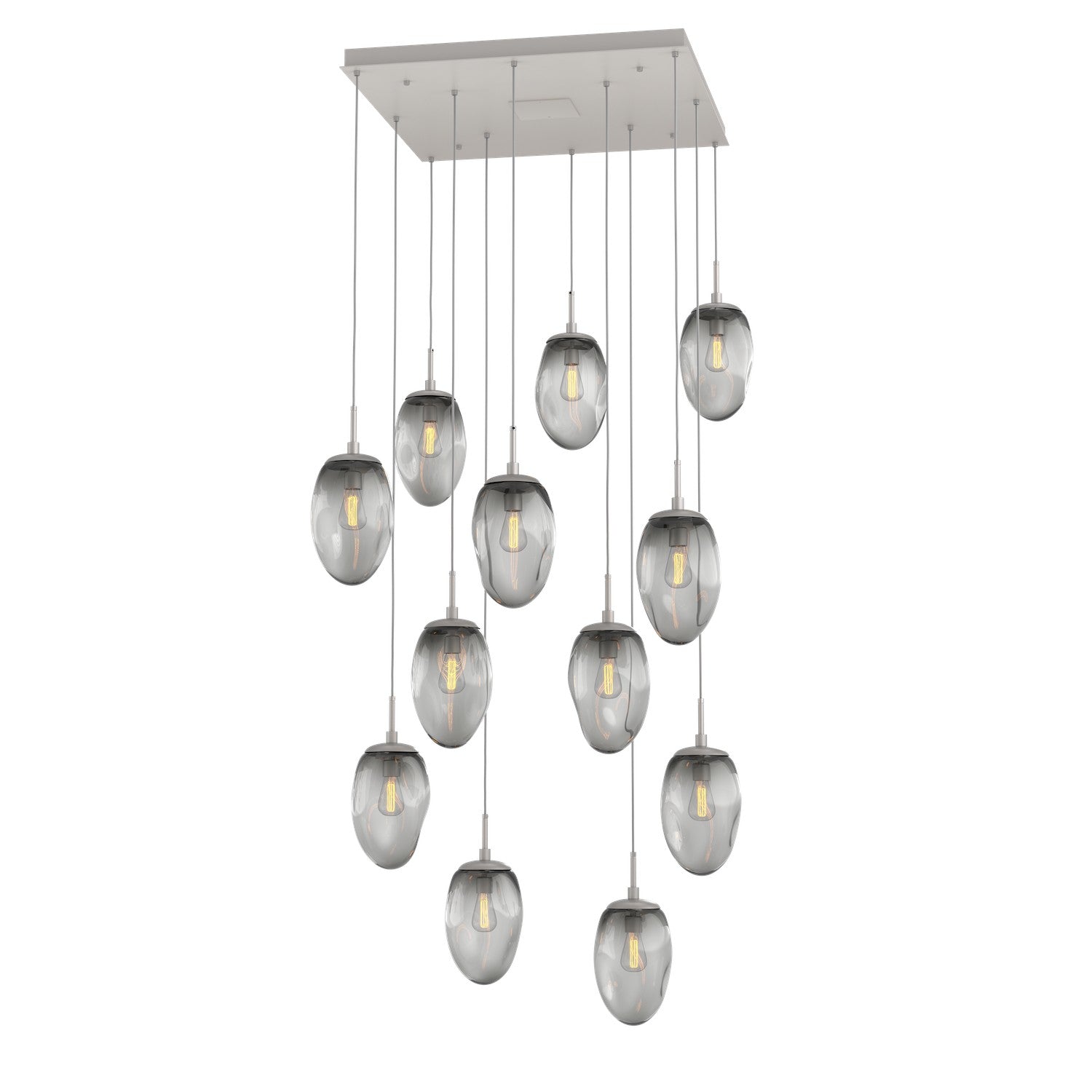 Hammerton Studio - CHB0063-12-BS-S-C01-E2 - 12 Light Pendant - Meteo - Beige Silver